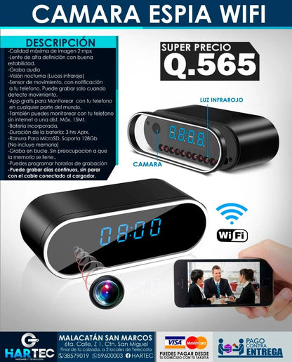 CAMARA TIPO RELOJ ESPIA