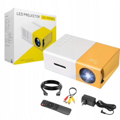 Mini proyector,de película portátil, con control video beam, projector led