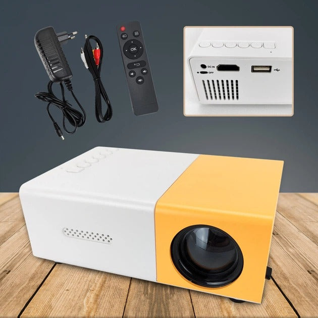 Mini proyector,de película portátil, con control video beam, projector led