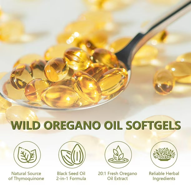 OREGANO OIL + BLACK SEED OIL 6000 mg