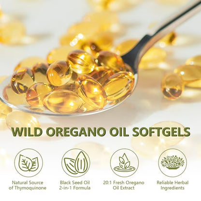 OREGANO OIL + BLACK SEED OIL 6000 mg