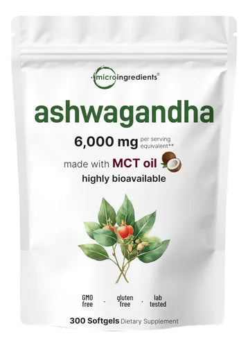 ASHAWAGANDA KSN-66 + Glycinato Magnesium, 6000 mg (Sofgel)