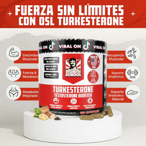 Turkesterone ( Testosterona) x 120 Cápsulas