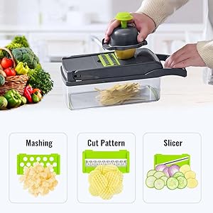 CORTADOR DE VEGETALES SHOPER 14 PIEZAS JD-2351 (24 UND X CAJA)