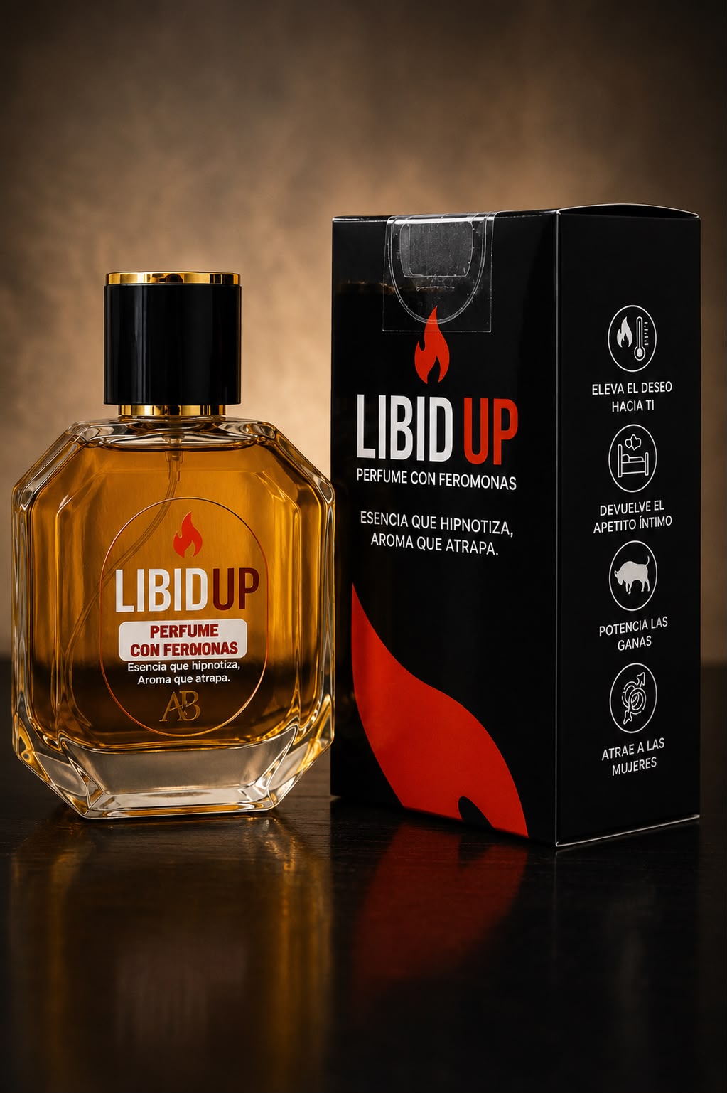 PERFUME VIRAL CON FEROMONAS LIBIDUP HOMBRE (50ML ÚNICO)