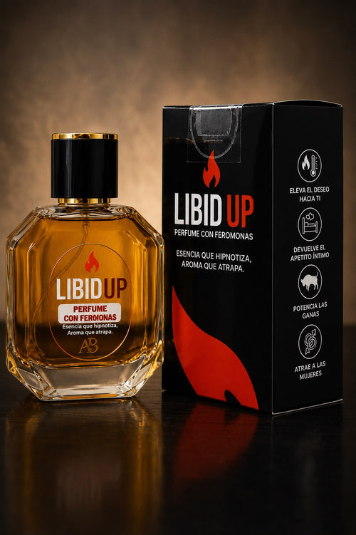 PERFUME VIRAL CON FEROMONAS LIBIDUP HOMBRE (50ML ÚNICO)