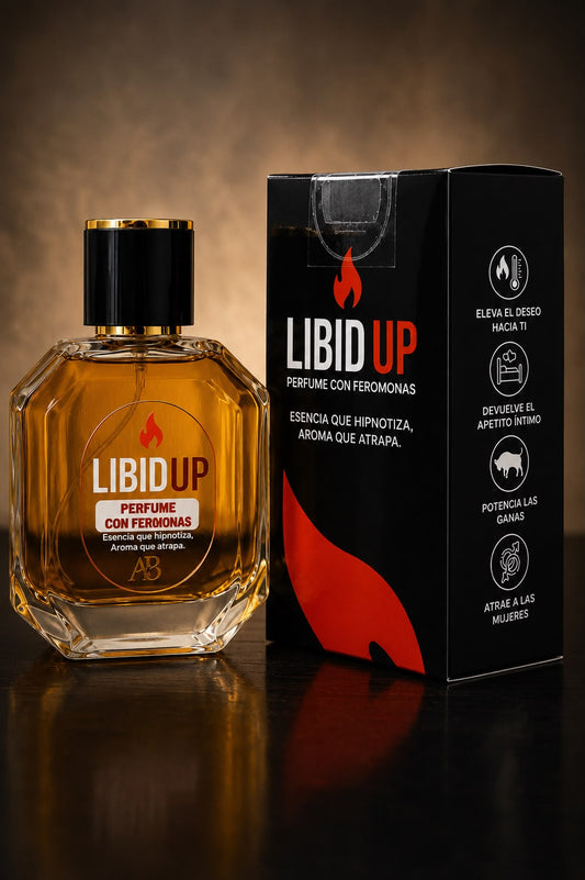 PERFUME VIRAL CON FEROMONAS LIBIDUP HOMBRE (50ML ÚNICO)