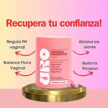 URO Vaginal Probiotics para la salud vaginal de las mujeres, equilibrio del pH